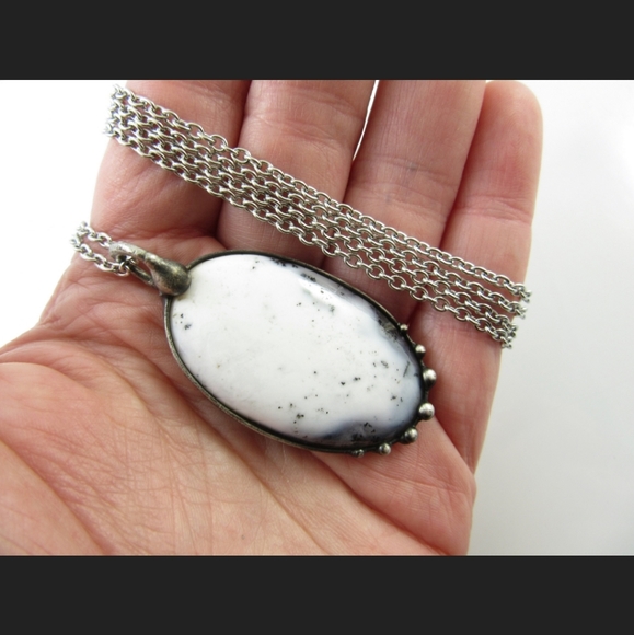 Dendritic Opal Necklace - Picture 3 of 3